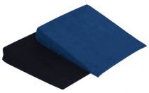 Keilkissen Uni, Bezug 100% PE, Microfaser-Velours, Farbe blau
