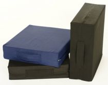Sitzerhöhung / Sitzkissen, aus PU-Schaum, Größe 40 x 43 x 10 cm, Farbe blau