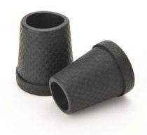 Gummipuffer KARO mit Stahleinlage, Farbe schwarz, Ø 18 mm
