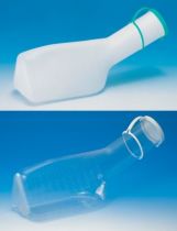 Urinflasche für Männer, milchig, aus Kunststoff Polyethylen