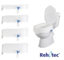 Toilettensitzerhöhung REHOTEC mit Deckel, Höhe 10 cm