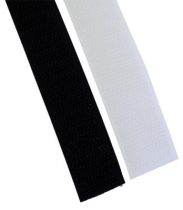 Klettband, Farbe schwarz, 25 mm