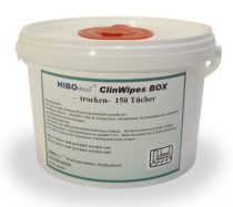 Desinfektions- und Reinigungstücher ClinWipes, Spenderbox mit 150 Einmal-Vliestüchern